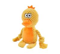 TSMORY Juguete chirriante de cuerda de algodón de felpa para jugar interactivamente limpieza de dientes y alivio de ansiedades en pequeños medios de comunicación para perros, lavable, juguete