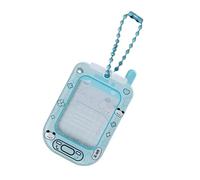 TSMORY Llavero compacto con diseño de dibujos animados, funda portátil para tarjetas de crédito para estudiantes, accesorios de viaje, Blue, As shown in the figure