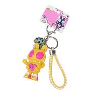 TSMORY Llavero con forma de corazón activado por tacto brillante y sonido con luz para uso nocturno, soporte de sonido ligero de varios colores, amarillo, Talla única