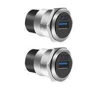 TSMORY Panel USB 3.0 de metal de 22 mm circular USB2./USB3. Conector de módulo de rosca, conector USB, transferencia de datos de velocidad rápida