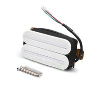 TSMORY Pastilla de doble bobina para guitarra eléctrica, pastilla de cuello Humbucker para guitarra eléctrica, textura de metal para guitarra eléctrica