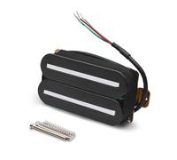 TSMORY Pastilla de doble bobina para guitarra eléctrica, pastilla de cuello Humbucker para guitarra eléctrica, textura de metal para guitarra eléctrica