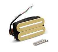 TSMORY Pastilla de doble bobina para guitarra eléctrica, pastilla de cuello Humbucker para guitarra eléctrica, textura de metal para guitarra eléctrica