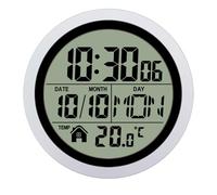 TSMORY Reloj de ducha colgante resistente al agua con succión de temperatura, reloj de hora en la ducha, impermeable, relojes de pared para baño, funciona con pilas, resistente al agua