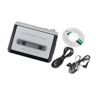 TSMORY Reproductor de cinta portátil USB a reproductor de MP3 con puerto de 3,5 mm para portátiles y reproductores de música