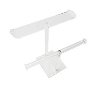 TSMORY Soporte de acrílico para diadema, accesorios para el cabello, soporte transparente para niñas, soporte transparente para lazos para el pelo, soporte de exhibición, 19*14.5*12*10cm, Acrílico