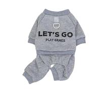 TSMORY Sudadera de cuatro patas lavable a máquina, ropa para perro, con aislamiento térmico, traje para clima frío para razas grandes, no se desprende, ropa de invierno cálida para perros