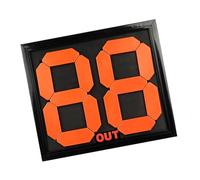 TSMORY Tablero de sustitución de fútbol de 4 dígitos de doble cara (idioma español no garantizado) para fútbol, baloncesto, manual (idioma español no garantizado)