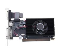 TSMORY Tarjeta gráfica DDR3 de 2 GB de 64 bits PCIe 16X, video de computadora, ventilador de gestión térmica de 2 GB para juegos de oficina/hogar