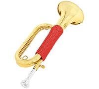 TSMORY Trompeta de metal para militares, trompeta portátil, instrumento de latón para orquestas militares, escuela