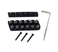 TSMORY Tuerca de guitarra eléctrica, hueso de metal, tuerca de bloqueo, 6 cuerdas, 7 cuerdas, 8 cuerdas, piano sin cabeza