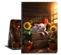 TSNJTBDL Funda para Kindle Paperwhite de 12ª generación de 7 pulgadas y Kindle ColorSoft Signature Edition, piel sintética con apagado y encendido automático, funda protectora delgada y ligera, cerdo