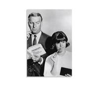 TSNKNP Actor Don Porter and Sally Field Póster Pintura Decorativa Lienzo Arte de Pared Salón Dormitorio Pintura Arte de Pared Impresión de Arte de Pared Impresión Moderna Habitación Familiar 20 x 30