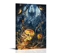 TSNKNP Anime Game Hollow Knight Póster Pintura Decorativa Lienzo Arte de Pared Salón Póster Dormitorio Pintura, Arte de Pared Impresión de Imagen Moderna Decoración de Habitación Familiar 30 x 45 cm
