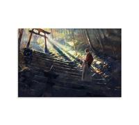 TSNKNP Anime Rurouni Kenshin Póster Pintura Decorativa Lienzo Arte de Pared Salón Póster Dormitorio Pintura, Arte de Pared Impresión de Imagen Moderna Decoración de Habitación Familiar 30 x 45 cm