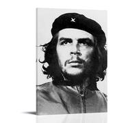 TSNKNP Che Guevara Póster Blanco y Negro Pintura Decorativa Lienzo Arte de Pared Salón Póster Dormitorio Pintura, Arte de Pared Impresión de Imagen Moderna Decoración de Habitación Familiar 24 x 36