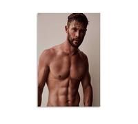 TSNKNP Chris Hemsworth Póster de Arte de Estrella Pintura Decorativa Lienzo Arte Mural Salón Póster Dormitorio Pintura, Arte de Pared Impresión de Imagen Moderna Decoración de Habitación Familiar 30 x