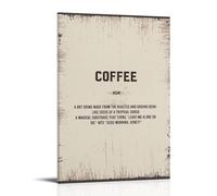 TSNKNP Coffee Quotes Póster Pintura Decorativa Lienzo Arte de Pared Salón Póster Dormitorio Pintura, Arte de Pared Impresión de Imagen Moderna Decoración de Habitación Familiar 30 x 45 cm
