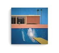 TSNKNP David Hockney A Bigger Splash Póster Pintura Decorativa Lienzo Arte de Pared Sala de Estar Póster Dormitorio Pintura, Arte de Pared Impresión de Imagen Moderna Decoración de Habitación Familiar