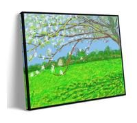 TSNKNP David-hockney-the-arrival-of-spring Art Poster Pintura Decorativa Lienzo Arte de Pared Salón Póster Dormitorio Pintura, Arte de Pared Impresión de Imagen Moderna Decoración de Habitación