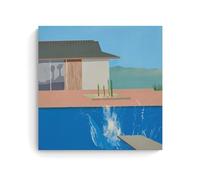 TSNKNP David Hockney The Splash Póster Pintura Decorativa Lienzo Arte de Pared Salón Póster Dormitorio Pintura, Arte de Pared Impresión de Imagen Moderna Decoración de Habitación Familiar 30 x 30 cm