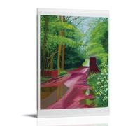 TSNKNP DAVID HOCKNEY'the Arrival of Spring Poster Pintura Decorativa Lienzo Arte de Pared Salón Póster Dormitorio Pintura, Arte de Pared Impresión de Imagen Moderna Decoración de Habitación Familiar