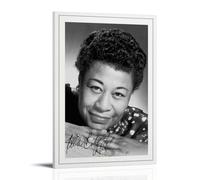 TSNKNP ELLA FITZGERALD SIGNED Póster Pintura Decorativa Lienzo Arte de Pared Salón Póster Dormitorio Pintura, Arte de Pared Impresión de Imagen Moderna Decoración de Habitación Familiar 40 x 60 cm (40