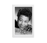 TSNKNP ELLA FITZGERALD SIGNED Póster Pintura Decorativa Lienzo Arte de Pared Salón Póster Dormitorio Pintura, Arte de Pared Impresión de Imagen Moderna Decoración de Habitación Familiar 08 x 12