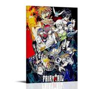 TSNKNP Fairy Tail Póster de Anime Pintura Decorativa Lienzo Arte de Pared Salón Póster Dormitorio Pintura, Arte de Pared Impresión de Imagen Moderna Decoración de Habitación Familiar 08 x 12 Pulgadas
