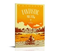 TSNKNP Fantastic Mr Fox Movie Poster Pintura Decorativa Lienzo Arte de Pared Salón Póster Dormitorio Pintura, Arte de Pared Impresión de Imagen Moderna Decoración de Habitación Familiar 08 x 12