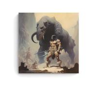 TSNKNP Frank Frazetta Póster de Arte de Ciencia Ficción Pintura Decorativa Lienzo Arte de Pared Salón Póster Dormitorio Pintura, Arte de Pared Impresión de Imagen Moderna Decoración de Habitación