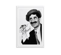 TSNKNP GROUCHO MARX Póster Firmado Pintura Decorativa Lienzo Arte de Pared Salón Póster Dormitorio Pintura, Arte de Pared Impresión de Imagen Moderna Decoración de Habitación Familiar 30 x 45 cm (30 x