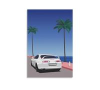 TSNKNP Hiroshi Nagai Beach Art Poster Pintura Decorativa Lienzo Arte Mural Salón Póster Dormitorio Pintura, Arte de Pared Impresión de Imagen Moderna Decoración de Habitación Familiar 08 x 12 Pulgadas