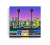 TSNKNP Hiroshi Nagai City Pop Poster Pintura Decorativa Lienzo Arte de Pared Salón Póster Dormitorio Pintura, Arte de Pared Impresión de Imagen Moderna Decoración de Habitación Familiar 20 x 20