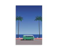 TSNKNP Hiroshi Nagai Póster Retro Playa Pintura Decorativa Lienzo Arte de Pared Salón Póster Dormitorio Pintura, Arte de Pared Impresión de Imagen Moderna Decoración de Habitación Familiar 08 x 12