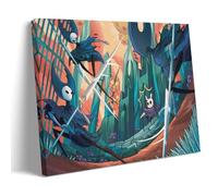 TSNKNP Hollow Knight Anime Fanart Póster Pintura Decorativa Lienzo Arte de Pared Salón Póster Dormitorio Pintura, Arte de Pared Impresión de Imagen Moderna Decoración de Habitación Familiar 30 x 45 cm