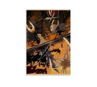 TSNKNP Hollow Knight Anime Game Poster Pintura Decorativa Lienzo Arte de Pared Salón Póster Dormitorio Pintura, Arte de Pared Impresión de Imagen Moderna Decoración de Habitación Familiar 24 x 36