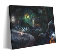 TSNKNP Hollow Knight Póster de arte de cómic, pintura decorativa, lienzo, arte de pared, póster de salón, dormitorio, pintura, arte de pared, impresión de imagen, decoración moderna para habitación