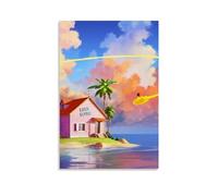 TSNKNP Kame House Póster Pintura Decorativa Lienzo Arte de Pared Salón Póster Dormitorio Pintura, Arte de Pared Impresión de Imagen Moderna Decoración de Habitación Familiar 30 x 45 cm (30 x 45 cm)