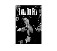 TSNKNP Lana Del Rey Póster en Blanco y Negro - Pintura Decorativa Lienzo Arte de Pared para Salón y Dormitorio - Moderna Decoración de Habitación Familiar 30 x 45 cm