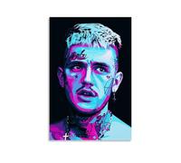 TSNKNP Lil Peep Rapper Fan Art Poster Pintura Decorativa Lienzo Arte Mural Salón Póster Dormitorio Pintura, Arte de Pared Impresión de Imagen Moderna Decoración de Habitación Familiar 20 x 30 Pulgadas