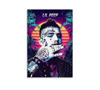 TSNKNP Lil Peep Rapper Fanart Póster Pintura Decorativa Lienzo Arte de Pared Salón Póster Dormitorio Pintura, Arte de Pared Impresión de Imagen Moderna Decoración de Habitación Familiar 08 x 12