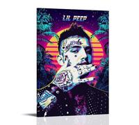 TSNKNP Lil Peep Rapper Fanart Póster Pintura Decorativa Lienzo Arte de Pared Salón Póster Dormitorio Pintura, Arte de Pared Impresión de Imagen Moderna Decoración de Habitación Familiar 08 x 12
