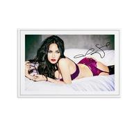 TSNKNP MEGAN FOX SIGNED Póster Pintura Decorativa Lienzo Arte de Pared Salón Dormitorio Póster Pintura Arte de Pared Impresión de Imagen Moderna Decoración de Habitación Familiar 20 x 30 Pulgadas (50