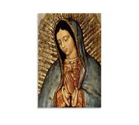 TSNKNP Our Lady of Guadalupe Cara Virgen Póster Pintura Decorativa Lienzo Arte de Pared Salón Póster Dormitorio Pintura, Arte de Pared Impresión de Imagen Moderna Decoración de Habitación Familiar 30