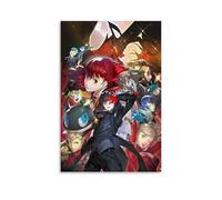 TSNKNP Persona 5 Póster de imagen de dibujos animados reales pintura decorativa lienzo arte de pared sala de estar póster dormitorio pintura, arte de pared impresión de imagen moderna decoración de