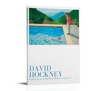 TSNKNP Pool With Two Figurs - Póster de David Hockney Pintura Decorativa Lienzo Arte de Pared Sala de Estar Dormitorio Pintura, Arte de Pared Impresión de Imagen Moderna Decoración de Habitación