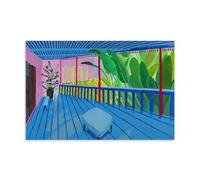 TSNKNP Póster de David Hockney Corridor Pintura Decorativa Lienzo Arte de Pared Salón Póster Dormitorio Pintura, Arte de Pared Impresión de Imagen Moderna Decoración de Habitación Familiar 24 x 36