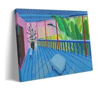 TSNKNP Póster de David Hockney Corridor Pintura Decorativa Lienzo Arte de Pared Salón Póster Dormitorio Pintura, Arte de Pared Impresión de Imagen Moderna Decoración de Habitación Familiar 08 x 12