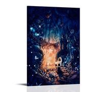 TSNKNP Póster de Game Hollow Knight Pintura Decorativa Lienzo Arte de Pared Salón Póster Dormitorio Pintura, Arte de Pared Impresión de Imagen Moderna Decoración de Habitación Familiar 20 x 30